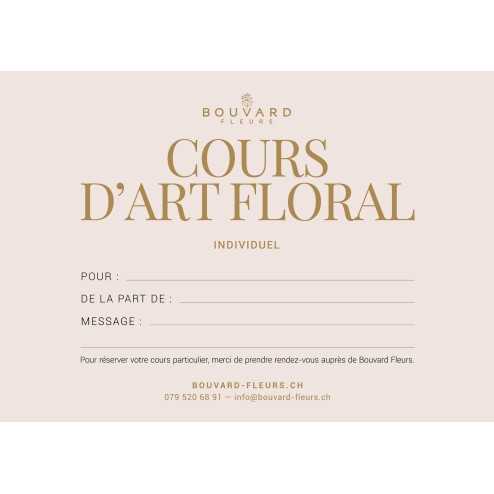 Cours d'art floral solo et pivoines