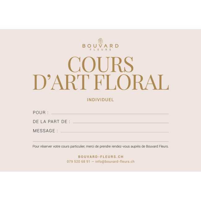 Cours d'art floral solo et pivoines