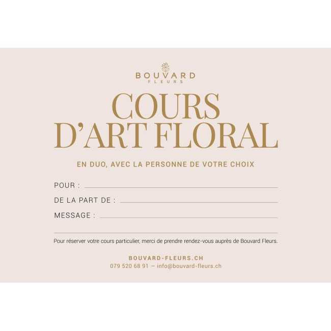 Cours d'art floral duo et pivoines