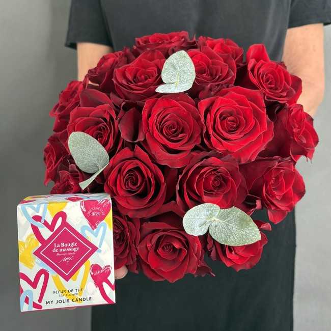 Le Tendresse Rouge + Massagekerze