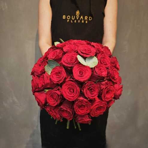 Bouquets de roses: Le prestigieux rouge| Bouvard Fleurs