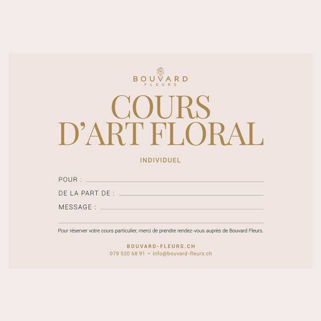 Cours Art Floral Individuel
