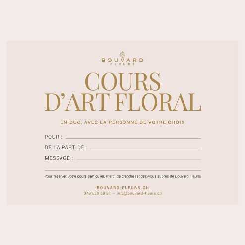 Cours Art Floral en Duo