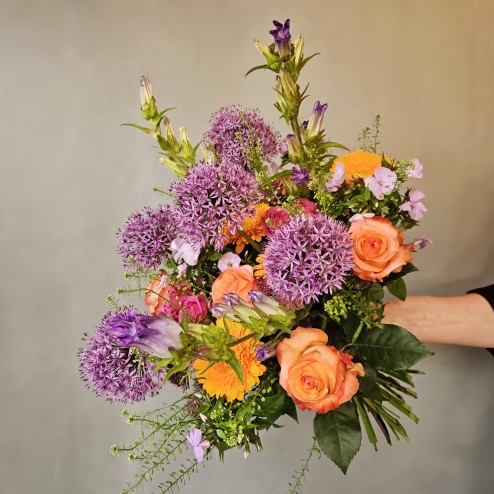 Le Happy – Bouquet de fleurs coloré et lumineux
