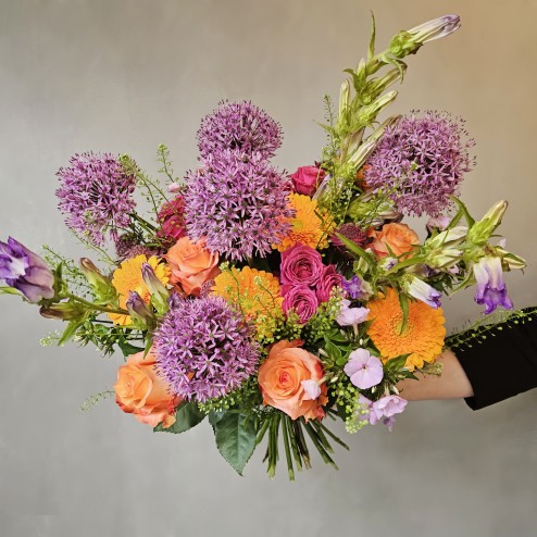 Le Happy – Bouquet de fleurs coloré et lumineux