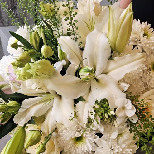 Bouquet de Deuil rond ― Nature