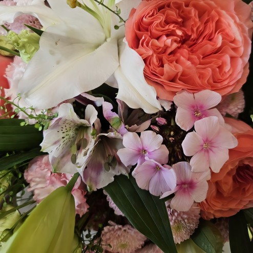 Bouquet de Deuil rond ― Douceur Pastel